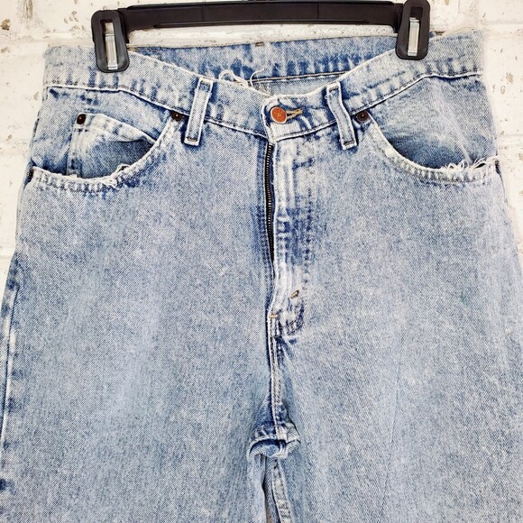 VTG 1980's Brittania Acid Wash WOMENS High Rise Blue Jeans Grunge MOM JEANS SZ30 - Picture 3 of 12